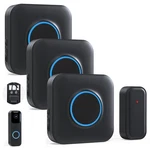 Bitiwend Wireless Doorbell For 1VIDEO Extender 3 Chime, Black. Fixed Price $85.35.