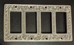 Vicenza Light Switch Plate Quad Dimmer/paddle - San Michele Satin Nickel. Fixed Price $90.00.