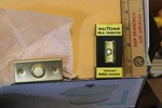 Vintage Nos Pushbutton Doorbell PB-6 Gold Anodized Economy. Fixed Price $10.00.