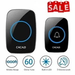 38 Melodies Wireless Door Bell Chime Battery Operated Cordless Waterproof 300M. Fixed Price $11.78.