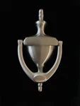 Victorian Urn Style Door Knocker Satin Nickel Finish New Box. Fixed Price $25.99.