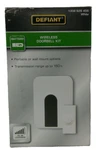 Defiant Wireless Doorbell Kit Battery Operated With Push Button White. Fixed Price $17.99.