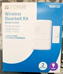 Utilitech Wireless White Doorbell Kit. Fixed Price $22.78.