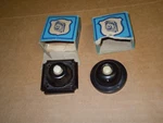 Eagle Bakelite Square And Round Push Button Doorbell. Cat. No. 143. Lot Of Two. Fixed Price $35.00.