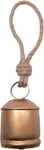 Gold Tone Hanging Cowbell Rustic Christmas Decor Jute Rope 12.5. Fixed Price $8.89.