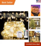 Elegant 100 Led Fairy Lights With Remote Control And Timer - Cozy Ambiance Maker. Fixed Price $19.99.