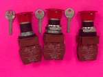 Siemens 3SB14 00-0A Emergency Stop Push Button W/SSG10 Key Release Mechanism. Fixed Price $59.00.