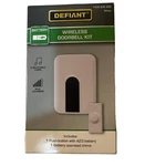 New Defiant Wireless Plug-in Doorbell Kit 1008 626 455. Fixed Price $17.99.