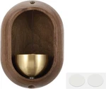 Patikil Shopkeepers Bell, Wood Door Chime Hanging Magnetic Brown. Fixed Price $14.88.
