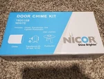 House Home Front Door Nicor Bell Chime White 18001SB New In Box. Fixed Price $13.99.