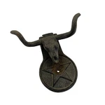 Rustic Cast Iron Door Knocker Longhorn Wall Mount Star Design Decor Ranch. Fixed Price $29.00.