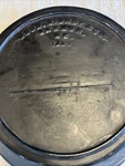 Primitive 1800'S Rare Wood Bishop & Co. Cast Iron Skillet #8 Thin Wall Gate Mark. Fixed Price $139.30.