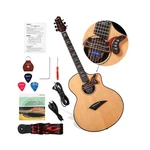 Folk Acoustic Guitar Built-in Effector Kids Adult Beginner Spruce 41'' Cutawa.... Fixed Price $141.91.