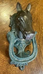 Reproduction Cast Iron Horse Head Door Knocker. Fixed Price $15.00.