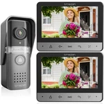 7"LCD Wired Video Phone Doorbell Intercom Home System Camera 2-MONITORS. Fixed Price $135.99.