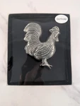 Ganz Chicken Rooster Door Knocker 4.75" High Pewter Color Metal New. Fixed Price $30.00.
