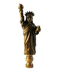 Lamp Finial-statue Of Liberty-aged Brass Finish, Highly Detailed Metal Casting. Fixed Price $20.00.