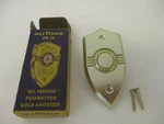 Nutone Art Deco PB-20 Pushbutton Mount Vernon, Gold Anodized Metal. Original. Fixed Price $25.00.