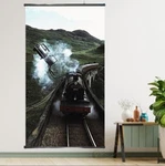 Hogwarts Express Ford Anglia Canvas Scroll Style Home Decor Wall. Fixed Price $54.99.