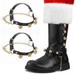Asisca 2PCS Christmas Santa Claus Boots Brass Bells, Antique Gold,. Fixed Price $14.41.