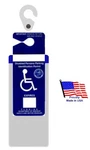 Florida Handicap Placard Holder & Protector. Sturdy Hook- On Off In Snap.. Fixed Price $12.49.