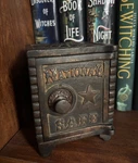 Antique Cast Iron National Safe Still Bank Combination Door Star Original. Fixed Price $80.00.