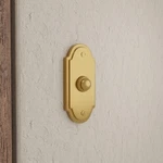 Renovators Supply Wired Brass Door Bell Push Button 4" Lacquered Finish. Fixed Price $29.99.