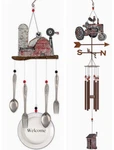 Sunset Vista Designs: Barnyard Tractor 28" Metal Chime Garden Decor. Fixed Price $24.95.
