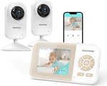 2-CAMERA Video Baby Monitor With Night Vision & 2-WAY Talk, 1200FT Range. Fixed Price $93.99.