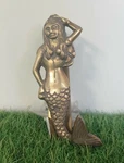 Wall Mount Verdigris Mermaid Brass Door Knocker Coastal Beach Home Decor Gift. Fixed Price $39.94.