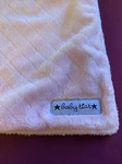 Baby Star Pink Security Blanket 12 X 15 Diamond Pattern. Fixed Price $18.00.
