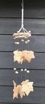 Tranquil Garden Clay Wind Chimes Small Grape Leaves Fall Autumn Asian Handmade. Fixed Price $11.97.