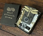 Rare Paul Strauch Studio Metal Dragonfly Lighted Doorbell Cover New. Fixed Price $55.00.