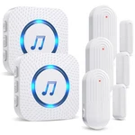 Sanjie Door Chime For Opens 3 Sensors + 2 Receiver White,. Fixed Price $63.78.