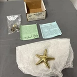 Starfish Doorbell Ringer By Michael Healy - Polished Brass Finish MHR03. Fixed Price $49.99.