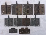 Assorted Matching Antique Vintage Eastlake Steeple Cast Iron Door Hinges Restore. Fixed Price $149.99.