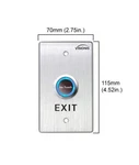 Visionis VIS-7013 Stainless Steel No Touch Request Exit Button Standard Size. Fixed Price $30.99.