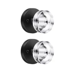 Naubea 2 Pack Glass Black Dummy Door Crystal Knobs Interior,. Fixed Price $66.87.