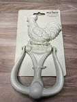 White Cast Iron Red Shed Chicken Door Knocker New 7 1/2 In. Fixed Price $21.99.