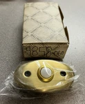 Baldwin 4858-060 Bell Button Oval Lighted W/ Hardware Satin Brass/brown Nos. Fixed Price $24.99.
