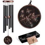 Gabzart Wind Chimes For Outside, Vintage Deep 34" Butterfly, Black. Fixed Price $58.62.
