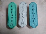 Nautical Beach Ocean Hardware Distressed Captain Door Knocker Cast Iron. Fixed Price $16.95.