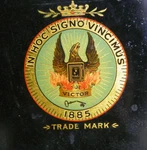 Victor Antique Safe Decal, Emblem, Inner Door Eagle Sticker, Reproduction. Fixed Price $35.00.