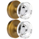 Naubea 2 Pack Antique Brass Dummy Door Crystal Glass Knobs. Fixed Price $66.87.