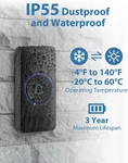 Avantek Wireless Doorbell, D-3B Waterproof Chime Kit Operating Over 1300. Fixed Price $49.95.