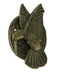 Antique Bronze Cast Iron Hummingbird And Flower Front Door Knocker Entry Decor. Fixed Price $34.99.