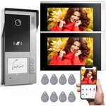 Tmezon 1080P Wifi Video Doorbell Intercom Security System 2X7'' Touch Ip Monitor. Fixed Price $135.99.