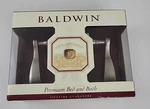 New Baldwin Bed/bath Satin Nickel Privacy Function Door Handle Wave Lever. Fixed Price $49.99.
