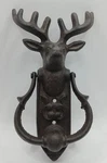 Cast Iron Deer Head Door Knocker. Fixed Price $50.00.