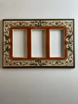 All Fired Up! Canada Ceramic Triple Dimmer Switch Plate Tuscany Terra Cotta. Fixed Price $25.00.